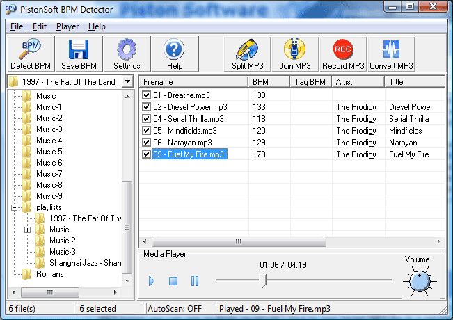 key and bpm detector