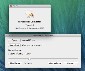 Midi Converter für Mac